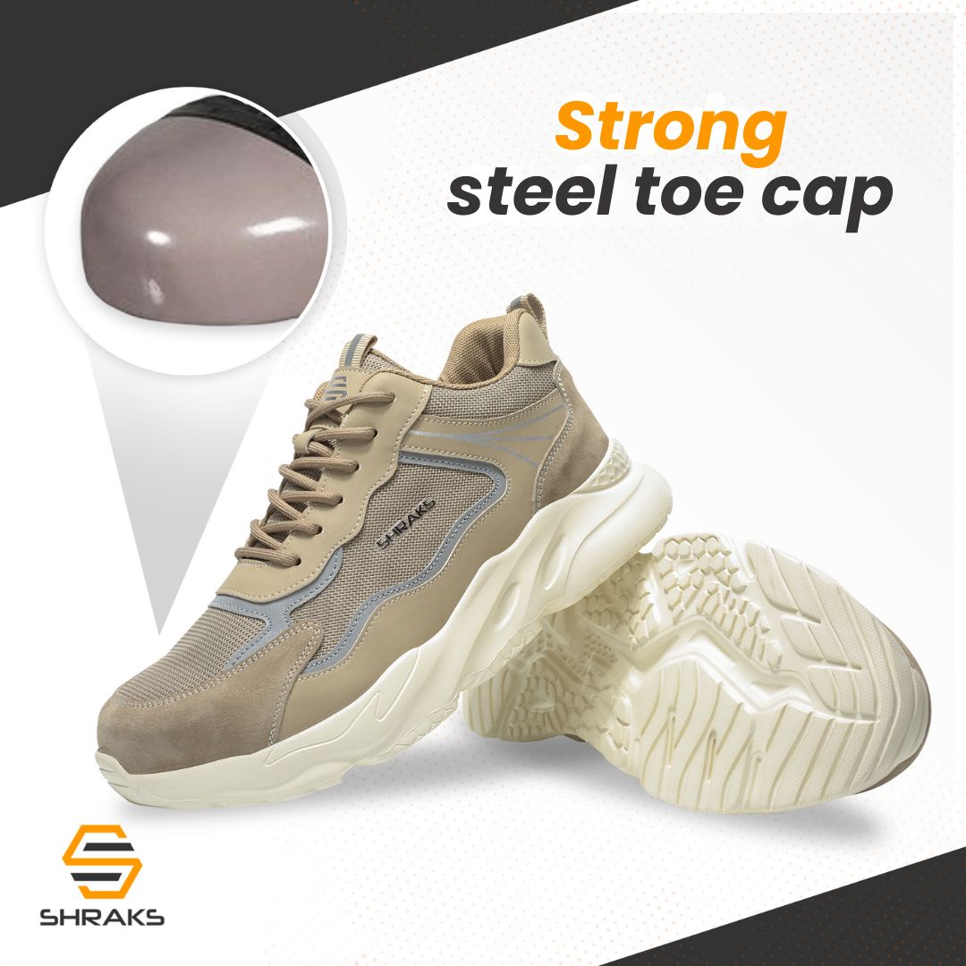 Stalen-neus sneakers maat: pasvormgids van Shraks