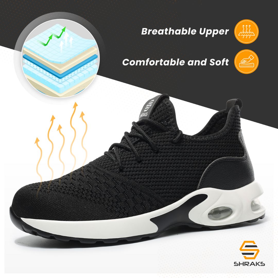 Werkschoenen tegen zweetvoeten - Shraks